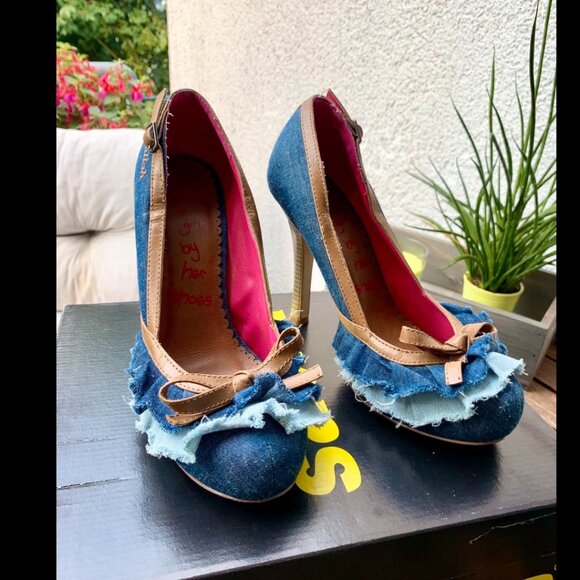 Killah Miss Sixty Denim Heel Pumps - Picture 1 of 1